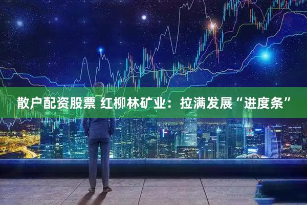 散户配资股票 红柳林矿业：拉满发展“进度条”